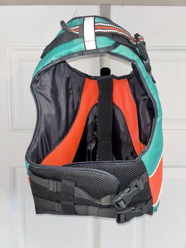 Deluxe Adjustable Reflective Floatation Life Vest Jacket Dog MEDIUM 25-55 Lbs - Picture 3 of 15