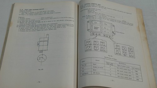 MAZDA ELECTRICAL SYSTEMS 1972 WIRING DIAGRAM BOOK MANUAL GUIDE GENUINE ORIGINAL - Picture 11 of 11