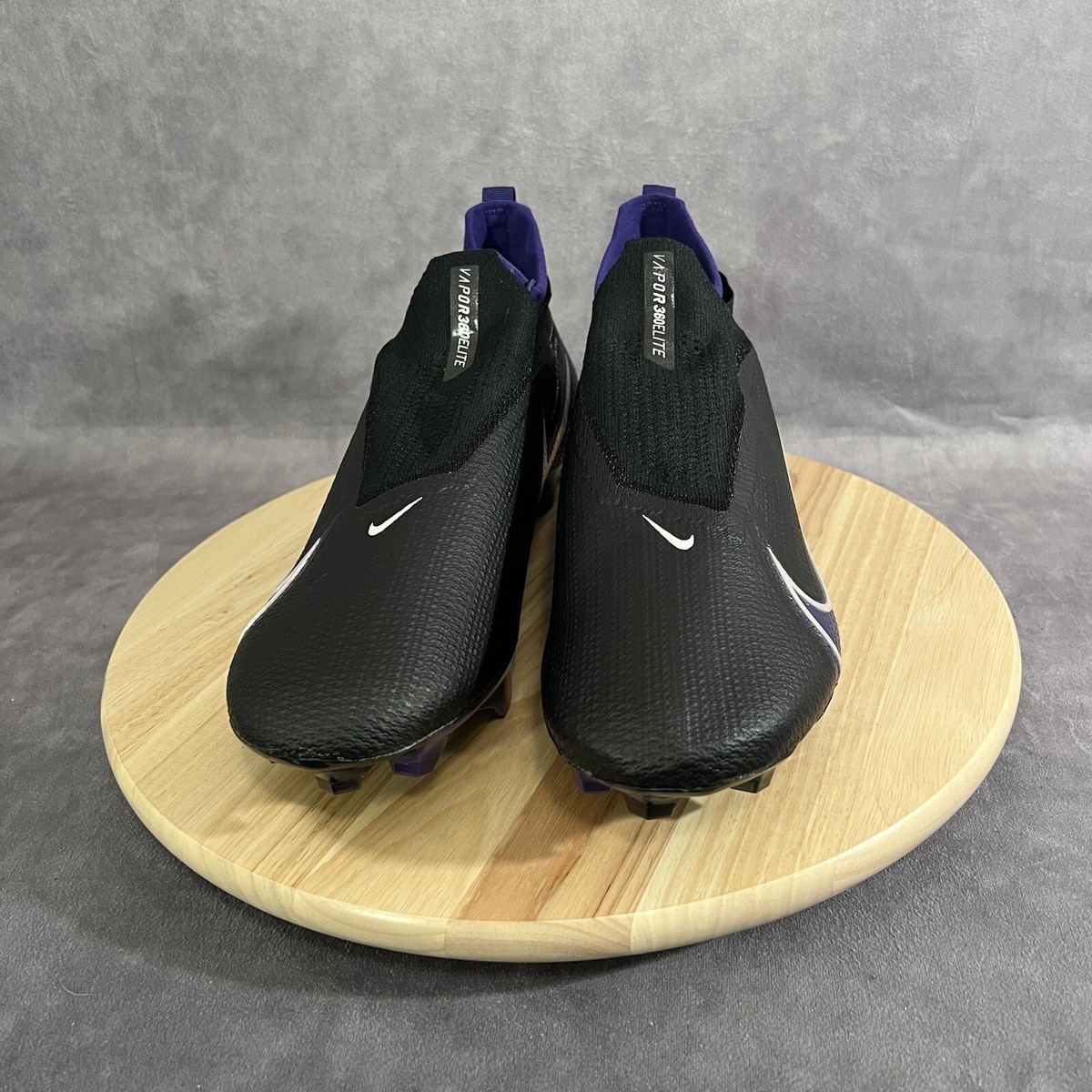 Nike Vapor Edge Elite 360 FK Mens 14 Black Football Cleat 