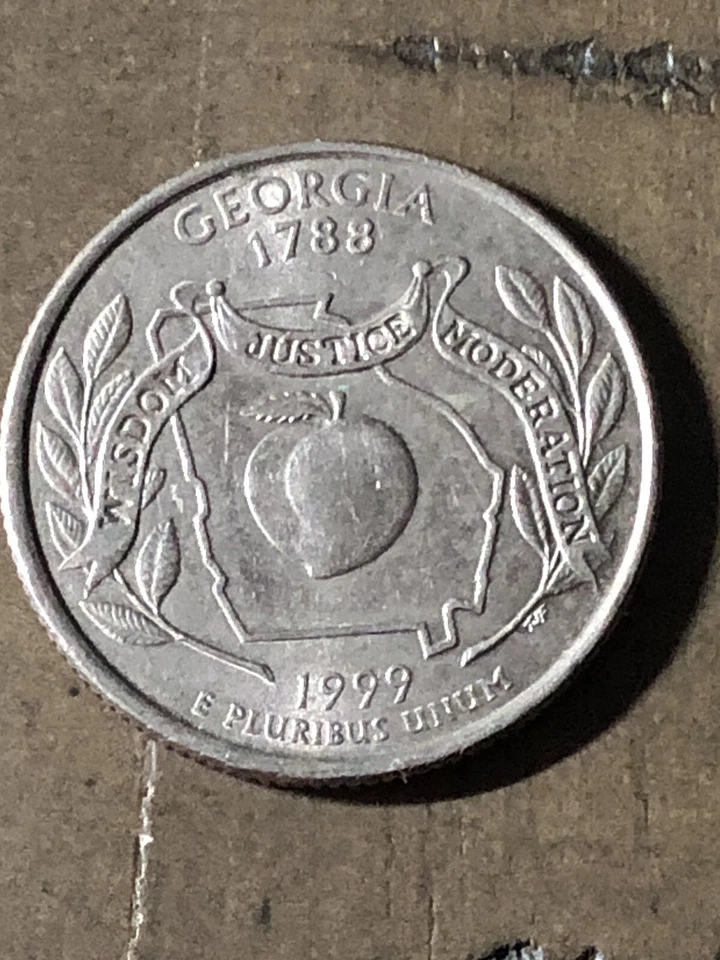 1788 Georgia Quarter Dollar 1999 Rare Find! - Image 3 of 4