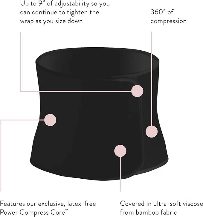 Envoltura para vientre posparto bandido vientre - Talla S, negra - Nueva con defectos de caja Foto 3 de 3