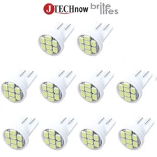 10x T10 8 SMD White LED Bulb Interior, Instrument, License W5W 194 168 2825 158