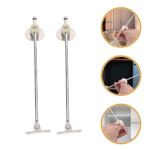 2 Pcs Disc Pull Rod Kitchen Cabinet Door Hinges Lid Stay Support - Picture 12 of 12