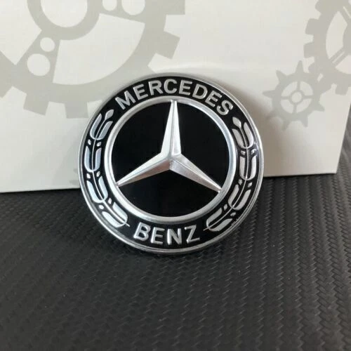 Front Hood Bonnet Emblem Badge Logo Fit For Mercedes Benz C E S Class CLA AMG G Foto 3 de 4