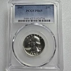1957 Silver Washington Quarter Certified PCGS PR-65 Lot 2329