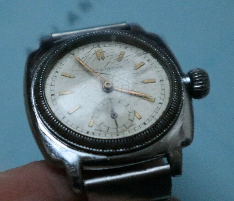 Antique Rolex Oyster Extra Prima cushion men wristwatch rare unusual collectible image 7