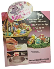 Instant  Easter Egg Art Wraps 1998 Sun Hill New 1 pack of 12 Made in USA