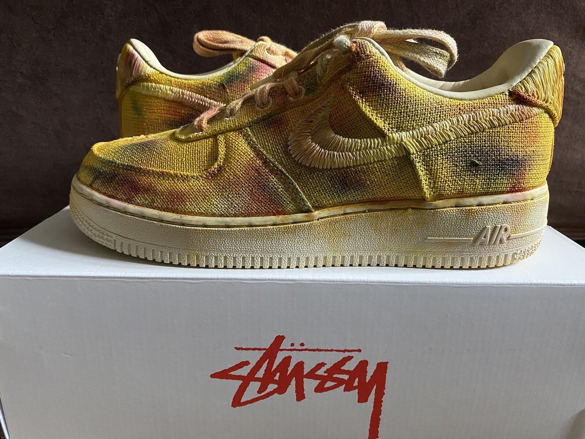 Stussy & Nike Hand Dyed Air Force 1 Low Los Angeles Size 7 Brand  