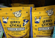 3 PACKS Trader Joe's Jerky Sticks Chicken Recipe Dog Puppy Treats 6 oz Each