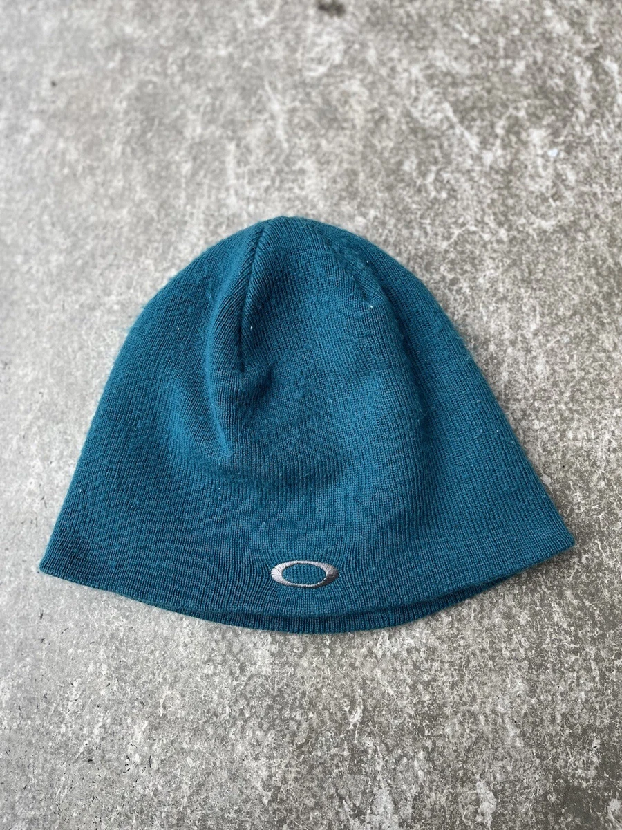 Early 00's Vintage Oakley Blue and Silver Beanie | eBay