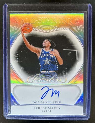 2024-25 Panini Flawless Tyrese Maxey All-Star Ink Auto Autograph #/25 76ers