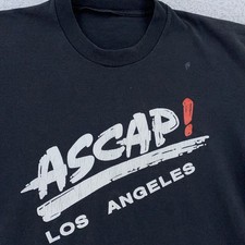 Vintage 80s ASCAP Los Angeles Distressed T-Shirt Large California Music Composer