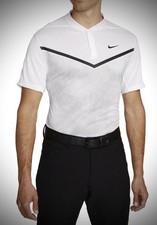 NEW Men's Size XL Nike Dri-Fit ADV Tiger Woods Blade Golf Polo Shirt White Grey
