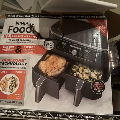 Ninja DZ401 Foodi 6-in-1 Basket Air Fryer Gray for sale online