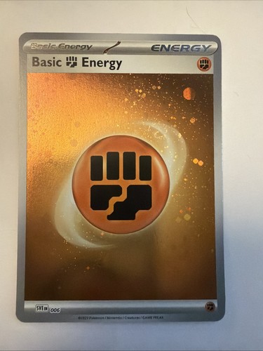 Basic Fighting Energy (Cosmos Holo) 006 SVE: Scarlet & Violet Energies Pokemon