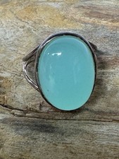 Sterling Silver 925 Ring With Chalcedony Stone Size 6