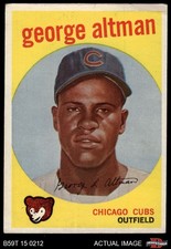 1959 Topps #512 George Altman Cubs RC 4 - VG/EX