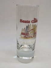 4" Gold Ink SHOT Liquor GLASS ~ SANTA CLAUS HOUSE - North Pole, ALASKA