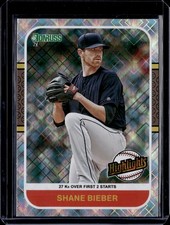 2021 Donruss #HI12 Shane Bieber Highlights Diamond