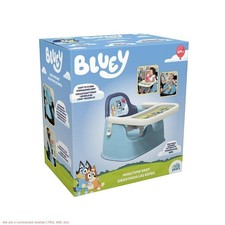 The First Years Bluey Mealtime Booster Seat - Toddler Feeding Seat - Blue/White