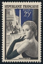 TIMBRE FRANCE 1020** Ganterie  1955