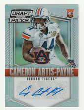 CAMERON ARTIS-PAYNE 2015 PRIZM DRAFT PICKS / ROOKIE RC SILVER PRIZM AUTO/ AUBURN