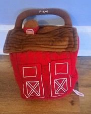 FAO SCHWARZ Plush Horse Pony Red Barn Stable RARE And Retired