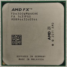 AMD FX-6300 CPU 6-Core 3.5 GHz 4.1 GHz Turbo Socket AM3 FD6300WMW6KHK