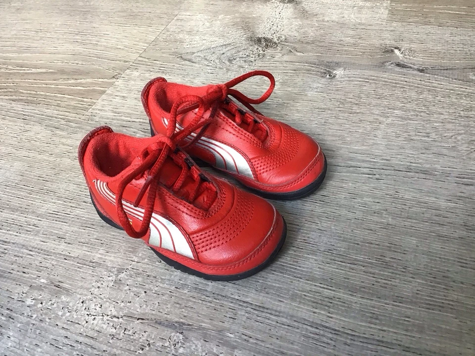 Puma Toddler Size 5 C evoSPEED V Ferrari Red Sneakers Baby Boys Shoes 301799 - Image 3 of 4