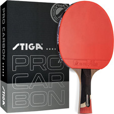 STIGA Pro Carbon Raptor Table Tennis Rackets - 7-Ply Blade, Enhanced Control