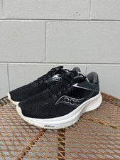 Saucony Ride 17 Women  s S10925-100 Running Comfort Shoes Black White Size 10 W