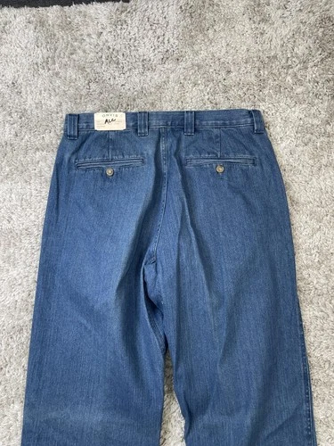 Orvis Pants Mens 32 Blue Denim Chino Zip Fly Welt Pockets Death Valley Dn image 11
