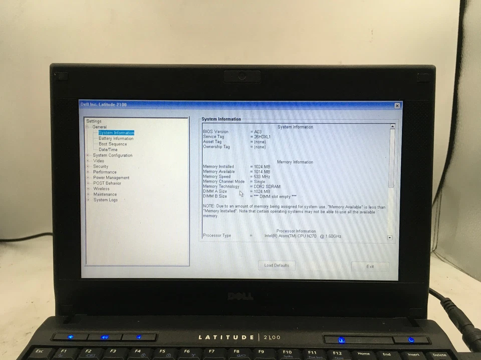 DELL LATITUDE 2100 - LOT OF 3 - BOOTS TO BIOS - INTEL ATOM N270 - 1GB RAM - BB - Image 2 of 4
