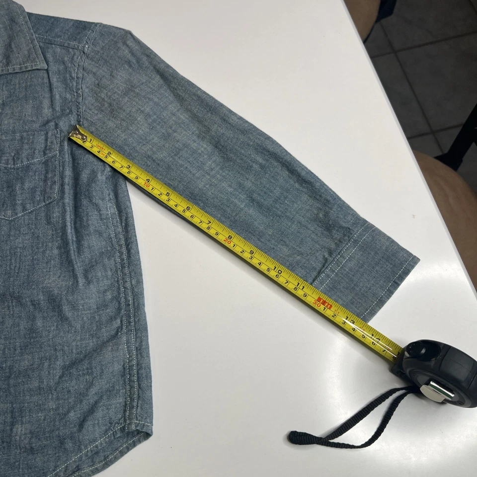 Boys Dress Shirt .Old Navy Long Sleeve Denim #107 - Image 4 of 4