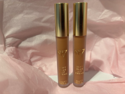 No7 Soft Blur Lippencreme im Farbton 'Peach Nude' 2er Pack 