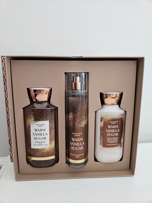 Bath & Body Works Warm Vanilla Sugar Set Body Wash Mist & Lotion New in Package