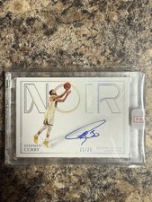 2020-21 Stephen Curry Noir Shadow Signatures Autograph /25 No. SHA-SCU SEALED