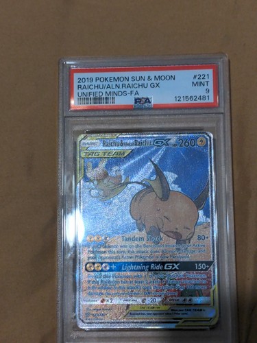 Raichu & Alolan Raichu-GX graded PSA 9 for sale on eBay