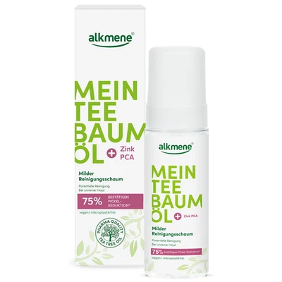 alkmene Reinigungsschaum Gesicht 150 ml - Pickel Reduktion 75% bestätigt