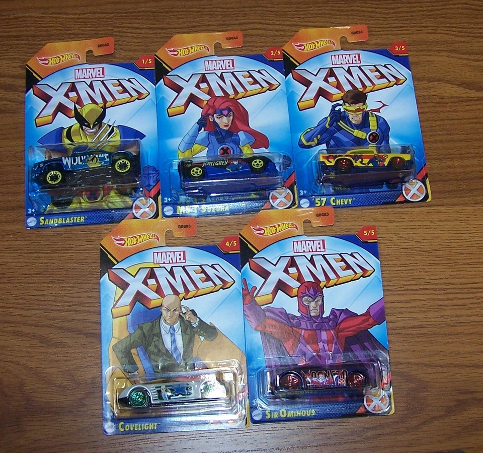 Hot Wheels Marvel X-Men Complete Set Of 5 Walmart Exclusive - Image 3 of 4