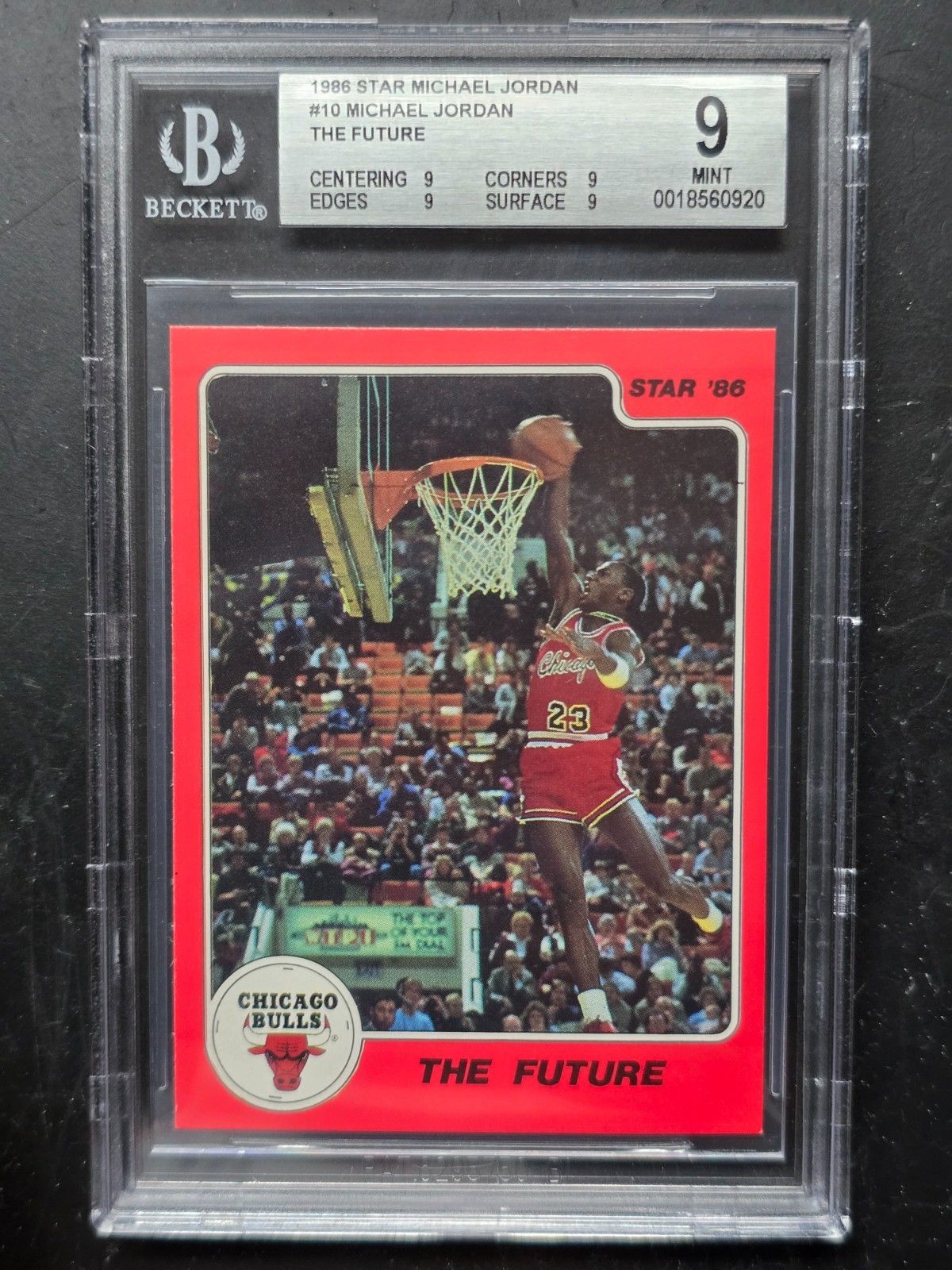 🔥 1986 STAR MICHAEL JORDAN #10 THE FUTURE ROOKIE RC MINT BGS 9 🔥