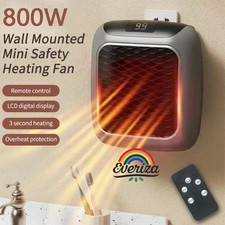 Stufa Elettrica 800w Riscaldamento Portatile Spina Presa Elettrica Caldo Subito 