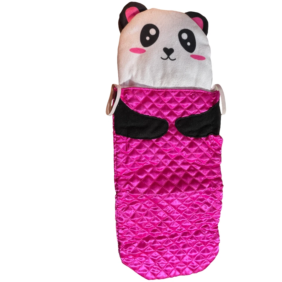 Panda Bear Doll or Stuffed Animal Pet Toy SLEEPING BAG 20 inches x 8 inches  10z