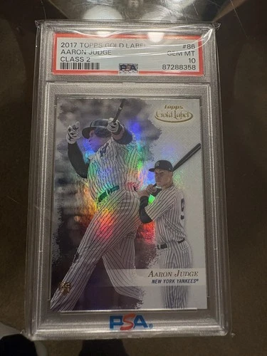 2017 Topps Gold Label Aaron Judge #86 Class 2 Rookie PSA 10 Yankees