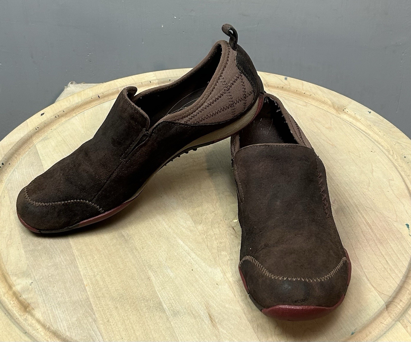 Mocassino Merrell Bisect Coffee Bean pelle marrone scarpa piatta slip on donna 8 5