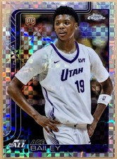 2025-26 Topps Chrome Ace Bailey #255 X-Fractor Rookie RC Utah Jazz