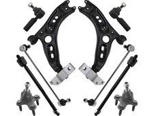 64NX47W Front Control Arm Ball Joint Tie Rod and Sway Bar Link Kit Fits Tiguan