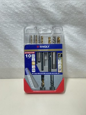 Schraubenausdreher Bohrer Set 9tlg HSS gebrochen Bolzen Bolzen Entferner M3-M18 Tivoly