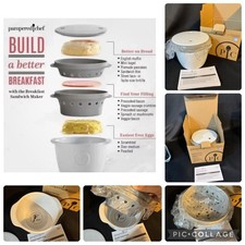Pampered Chef Breakfast Sandwich Maker - New In Box - Microwave Safe #2634 PC