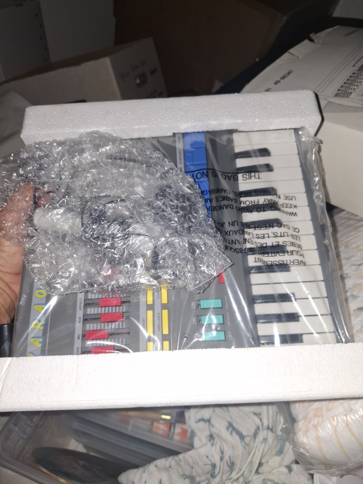 Casio SA-5 37-Key Electronic Keyboard, Built-In Speaker, AC Adapter, Gray